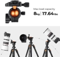 Tripod K&F Concept O234A1+BH-36 8Kg KF09.101V1 3