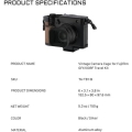 Vintage Camera Cage for Fujifilm GFX100RF Travel Kit 4