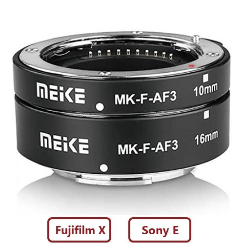 Tube Macro AF Meike MK-F-AF3 / MK-S-AF3 for Fujifilm Sony
